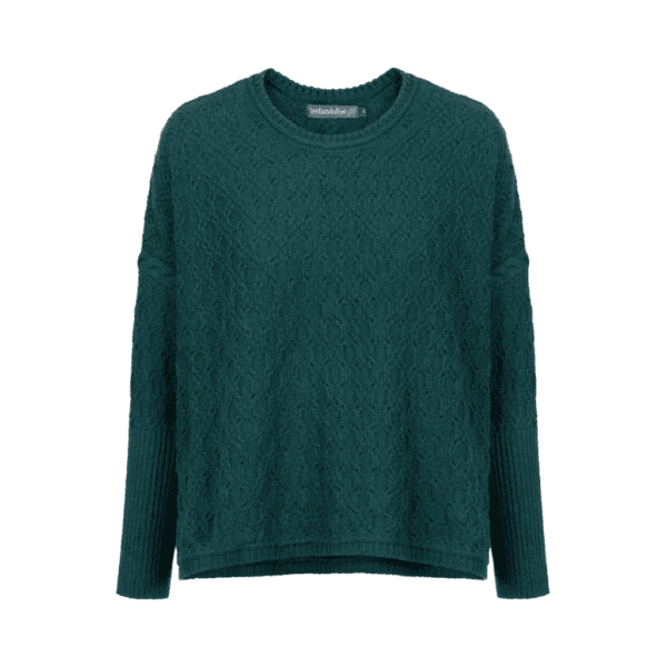 Luźny Damski sweter z wełny merino A 885