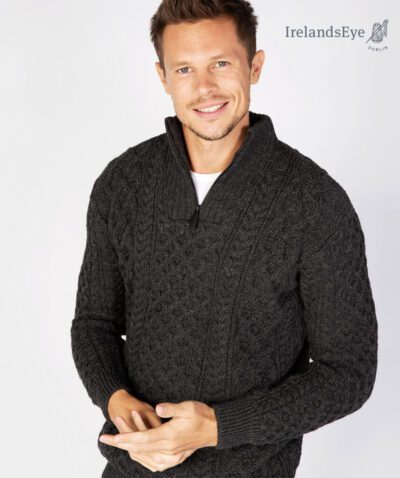 Męski sweter z wełny merino A685